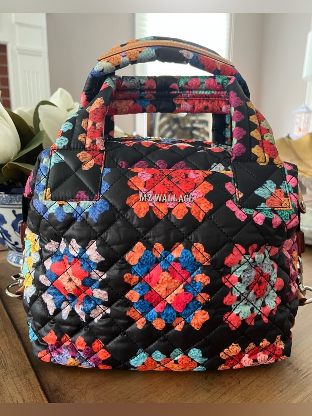 MZ Wallace Small Sutton Crochet 🧶 Print; New without tag